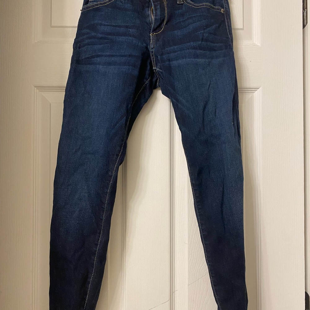 Women's Skinny Jeans in Dark Blue Fran denim